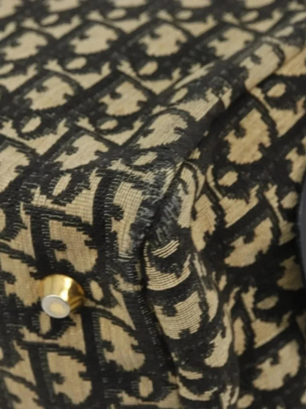 Christian Dior Trotter Canvas Hand Bag Navy Auth bs33053 - Picture 12 of 16